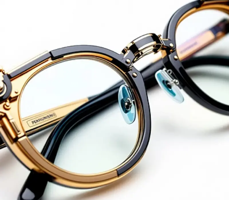 Elegant eyewear with clear lenses